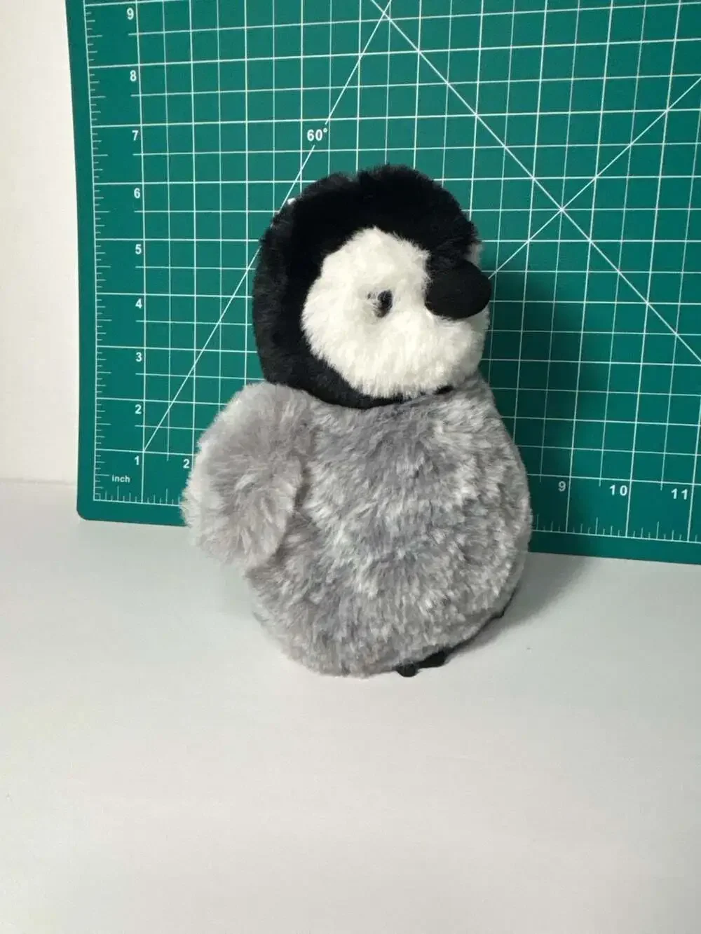 Aurora Pom Pom Grey Penguin 9 Inch Plush Stuffed Animal Toy
